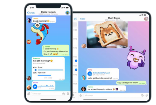 Telegram官方客户端应用界面展示